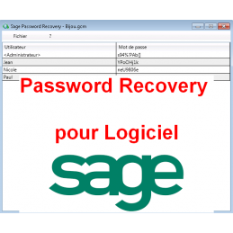 Password Recovery pour Logiciel Sage - Liste des mots de passe SAGE 100 SQL Express ou serveur