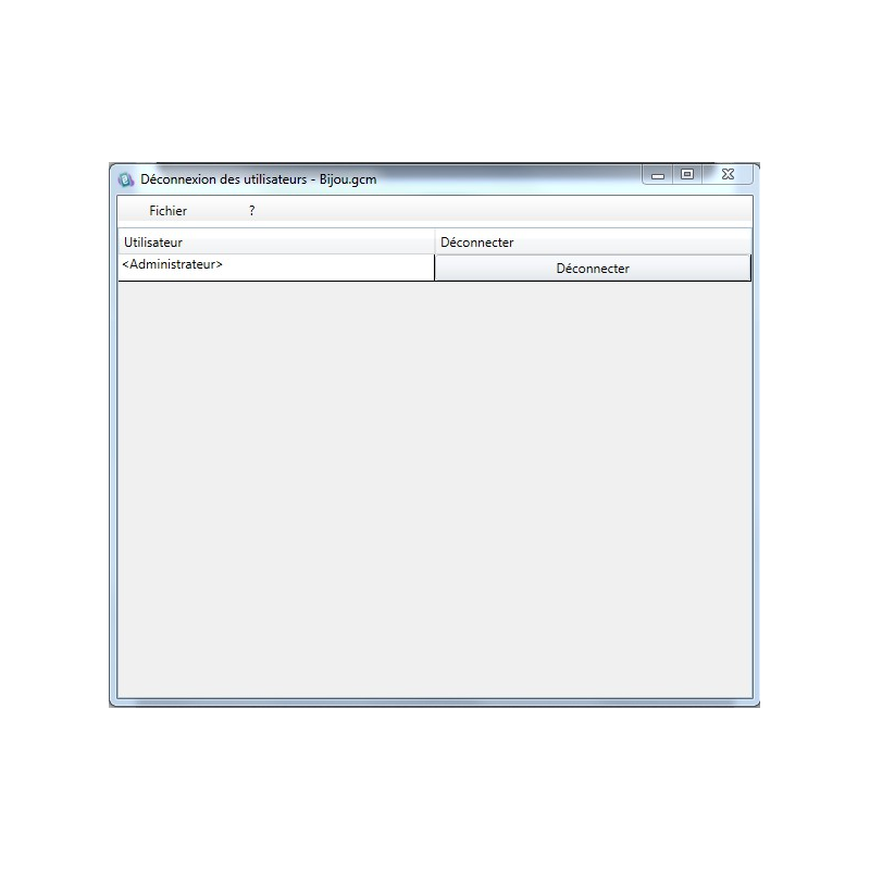 Déconnexion utilisateur SAGE i7 Déconnexion utilisateur SAGE i7