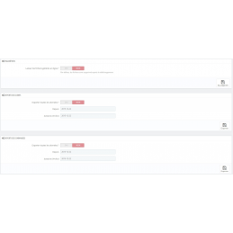 Paramètres du module dans prestashop